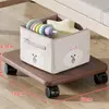 Estante de Almacenamiento Debajo de la Cama para Dormitorio Base de Cama Portátil Estante para Maletas con Ruedas Caja de Gran Capacidad Almacenamiento Tablero de Almacenamiento