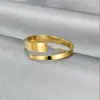 Anillo Electrochapado de Diseño de Nicho Popular Europeo y Americano Transfronterizo para Mujer, Anillo Abierto Ajustable Versátil Minimalista, Fabricante en Stock