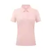 Camiseta Polo Deportiva para Mujer Ligera de 175g, Laminada, de Secado Rápido para Exteriores, Camiseta de Manga Corta con Sensación Fresca, Ropa de Trabajo con Logo Impreso