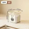 Balde Plástico para Armazenamento de Arroz Doméstico Balde para Cereais Balde de Arroz Caixa de Armazenamento de Arroz Caixa de Arroz de Grande Capacidade Doméstica para Cozinha à Prova de Insetos