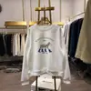 Sudadera con cuello redondo y estampado de cachorro de dibujos animados estilo coreano para mujer, holgada, estilo perezoso y rejuvenecedor, chaqueta de nicho, tendencia de estudiante de otoño