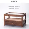 Juego de té de madera maciza de nogal negro norteamericano, soporte para tazas de té, estante de almacenamiento para tetera de arcilla púrpura, exhibición de mesa, estante de exhibición antiguo, estante de almacenamiento