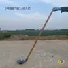 Pala de estiércol antigua, de mango largo, para limpiar lodos de letrinas y pozos, utilizada para sacar desechos y drenar agua, pala grande de hierro para limpiar aguas residuales