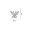 Accesorios para Uñas con Diseño de Mariposa Metal Súper Brillante Circonia Mariposa Pequeña 3D Versátil Usable Decoraciones para Uñas Rhinestones para Uñas DIY