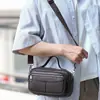 Bolsa transversal de ombro horizontal, de alta qualidade, estilosa, multifuncional, casual, de grande capacidade, para uso externo, de negócios, para o dia a dia, para homens