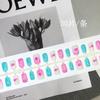 Ins Primavera e Verão Dopamina Cereja Usar Armadura Menina Coreana Fofa Blush Adesivo Nail Art