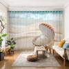 Suministro transfronterizo de fábrica de Amazon Cortinas de paisaje con flores y pájaros para pantalla de ventana de ingeniería hotelera con impresión digital pueden proporcionar Álbum de Fotos
