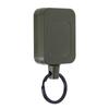 Fivela de cinto preta quadrada simples para homens, clipe traseiro de fácil puxar, anti-perda, anti-roubo, fácil puxar, chave retrátil automática