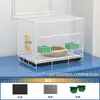 Gaiola Dobrável para Coelho de Interior para Uso Doméstico, Fácil de Limpar, Portátil para Uso Externo, Adequada para Coelhos Jovens, Adequada para Coelhos de Orelhas Caídas, Gaiola Reforçada para Pequenos Animais