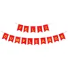 Bandeira Espanhola Feliz Aniversário Gravada a Laser com Bandeirola de Cauda de Peixe em Folha de Ouro Banner Decorativo de Festa Espanhola Banner de Letras