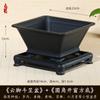 Vasos Quadrados de Balde de Alta Qualidade no Atacado, Vasos de Flores de Areia Roxa Imitada, Vasos de Plantas Suculentas de Alto Nível, Vasos de Bonsai, Vasos de Flores de Plástico Espessado