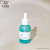Fábrica em estoque 30ml redondo ombro cilíndrico frasco fosco azul óleo essencial conta-gotas essência sub-embalado frasco de vidro atacado
