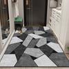 Tapete Sencillo para Puerta de Entrada Resistente a la Suciedad Alfombra de Lujo Ligero para Sala de Estar Tapete para Puerta Fácil de Cuidar Tapete para Puerta Antideslizante Tapete para Pies Delgado Sonido