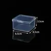 Caja Cuadrada de Almacenamiento Transparente con Tapa de Cierre de Plástico PP Caja Cuadrada para Almacenamiento en Armario Tapa Abatible Caja de Embalaje para Cajón