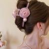 Medela Color Flor Francesa Retro Pasador Lateral Pinza de Pato Tocado Accesorios para el Cabello Pinza de Rosa para Mujer Venta Flash