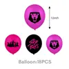 Conjunto de Balões de Látex Cartoon de 12 polegadas Balões Temáticos para Festa de Aniversário Múltiplos Padrões Festa 18 peças
