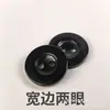 Ventas Directas de Fábrica Botones de Resina Blanco y Negro Borde Ancho Dos Agujeros Borde Delgado Cuatro Agujeros Botones para Bebé Botones Redondos Pequeños con Borde