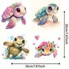 Pegatinas de Coche Transfronterizas, Personalizadas, Creativas, Interesantes y Lindas Calcomanías de Tortuga Cuatro en Uno, Pegatinas de Vinilo, Impermeables y Duraderas