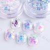 Accesorios para uñas de moda transfronterizos ins Celebridad de Internet Aurora nube Jinbing película transparente color mágico pieza de unicornio uña hielo Bo pieza