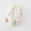 Mono de algodón puro sin costuras para bebé Clase A, 40g de algodón, ropa nueva para salir de bebé, ropa para bebés y niños pequeños