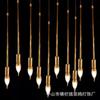 Accesorios de boda de gran venta hierro galvanizado candelabro de 10 luces Starlight Reed lámpara de decoración de escenario de boda