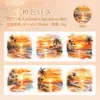 Cinta Día Hermoso Serie Atardecer Paisaje Diario Material DIY Pegatinas de Bucle Decorativas 6 Diseños