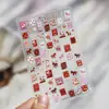 Adesivos Finos e Resistentes para Nail Art Populares no Xiaohongshu Adesivos Doces para Unhas Adesivos de Cisne e Pônei Acessórios para Nail Art Unhas Usáveis