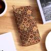Bolso Clutch Multifuncional Bohemio Transfronterizo con Múltiples Ranuras para Tarjetas Billetera con Grano de Madera Bolso Literario para Damas Bolso para Tarjetas Bolso Pequeño de PU