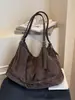Bolsa tote retrô transfronteiriça para mulheres, nova bolsa de ombro casual estilo coreano da moda 2026, acabamento fosco, bolsa de mão de grande capacidade