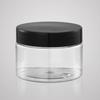 PET80g Botella de Plástico Transparente Boca Ancha con Tapa Transparente Crema Facial Crema Mascarilla Cosméticos Embotellados