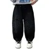 Jeans de Moda de Primavera para Niños con Pedrería 2026 Nuevos Elegantes Pantalones Curvos de Corte Holgado para Niños Pantalones de Moda para Niños Pequeños