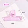 Pequeños clips de color gelatina transparente, clips acrílicos de cola larga para papel de prueba, clips organizadores de documentos, clips de cristal para oficina