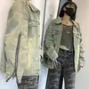 Jaqueta Jeans Masculina Retrô Japonesa Desgastada Tendência 2026 Unissex Marca Tendência Streetwear Solta Casual Versátil Roupa Externa para Casal