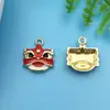 Año Nuevo 2024 20 gato de la suerte con aceite rojo que gotea seguro feliz colgante joyería DIY materiales de accesorios con cuentas