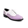 Sapatos Femininos Redondos Sexy Colorblock Moda Feminina Camada Única Cadarço Frontal Sapatos Baixos Salto Baixo Business Casual Sapatos Femininos