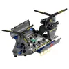 Avión de Transporte Inercial y Helicóptero con Simulación de Sonido y Luz Modelo Militar Lanzador de Pista Juguete Infantil para Niños