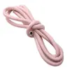 Cuerda de PU tejida a mano estilo miu de 3-6 mm, utilizada para coser cordones de cuero, cordón redondo trenzado de colores, dijes para bolsos y accesorios para llaveros