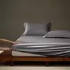 Clase A Sin Fluorescencia Doble Hilo 100 Piezas Algodón Egipcio Algodón de Fibra Larga Protector de Sábana Ajustable Fijación Antideslizante Cubierta de Cama Funda Protectora
