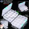 Venta Caliente Transfronteriza Caja Cuadrada Pequeña de PP Caja de Almacenamiento de Plástico para Escritorio Caja para Joyas Cuentas Set de Cajas para Joyería
