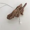 Colar Corrente Clavícula Doce Elegante Ins Japonês e Coreano com Pingente de Pérola Imitada Moda Sexy e Tendência Feminina