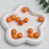 Dingyi 16mm Luna Fría Cuentas Redondas de Colores Cuentas Acrílicas Galvanizadas con Agujero Cuentas Sueltas Accesorios para Cadena de Teléfono Móvil DIY