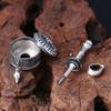 Venta al por mayor de fábrica plata de ley 925 para hombre y mujer mantra de seis sílabas colgante giratorio vajra de diamante plata tailandesa colgante de instrumento retro