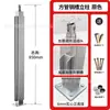 Columnas de Escalera de Acero Inoxidable, Barandillas de Vidrio, Pasamanos de Escalera de Vidrio Tipo Subterráneo para Balcón, Personalización de Ingeniería para Centros Comerciales