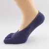 Calcetines Jingzheng de cinco dedos verano algodón invisibles tobilleros no se caen con cómodos transpirables calcetines para hombre calcetines de cinco dedos fabricantes lote