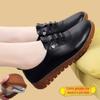 Jinbukang Beef Sole Mother Shoes Sola macia Superfície macia Sapatos de couro confortáveis Sapatos casuais macios antiderrapantes