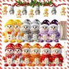 Conjunto Plano 2D de 12 Peças de Bonecos de Neve Coloridos Vintage em Madeira em Formato de Árvore de Natal Boneco de Neve para Festa em Casa Presente Decoração Enfeites para Pendurar