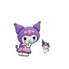 Parche de Goma Suave de PVC de Dibujos Animados Sanrio Kuromi Accesorios DIY para Fundas de Tableta y Teléfono y Decoraciones para el Cabello