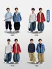 Camiseta de manga larga con cuello alto y retazos para niño, nuevo estilo otoño 2026, diseño de panda, adecuada para niños de talla mediana y grande, estilo coreano, versátil, de corte holgado y casual