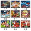 Rompecabezas Le Cha Star Papel Grueso Serie Santa 126 Juguete Educativo Armable para Niños Regalo