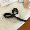 2025 Nuevo Clip Grande de Alta Gama para el Cabello para Mujer, Diseño Simple, Clip Ondulado de Tiburón, Pasador para la Parte Posterior de la Cabeza